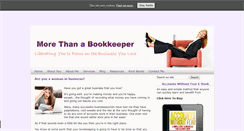 Desktop Screenshot of morethanabookkeeper.com